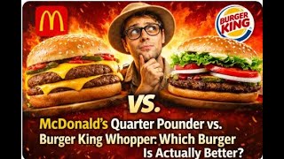 McDonald’s Quarter Pounder vs. Burger King Whopper: Which Burger Is Actually Better?
