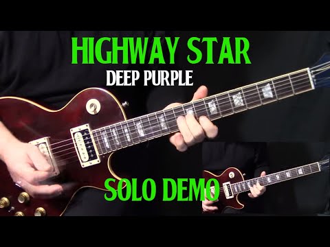 How To Play "Highway Star" By Deep Purple Ritchie Blackmore - Guitar Solo Lesson Part 1