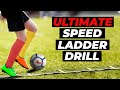 FOOTBALL SPEED LADDER DRILLS - HOW TO DO LADDER DRILLS WITH A BALL