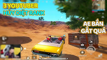 PUBG Mobile : Team Youtuber 3 Man Squad Hủy Diệt Map Sa Mạc Rank Đầu Mùa