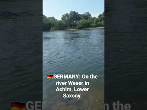 (#14). 🇩🇪GERMANY: On the river Weser in Achim, Lower Saxony.