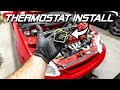 How to replace a honda civic thermostat  easy diy tutorial