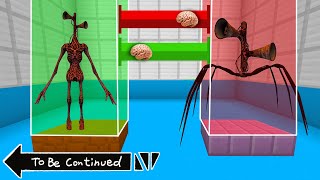 SUPER BRAIN EXCHANGE SIRENHEAD vs SPIDER SIRENHEAD in MINECRAFT ! WHAT'S INSIDE SIRENHEAD - Gameplay