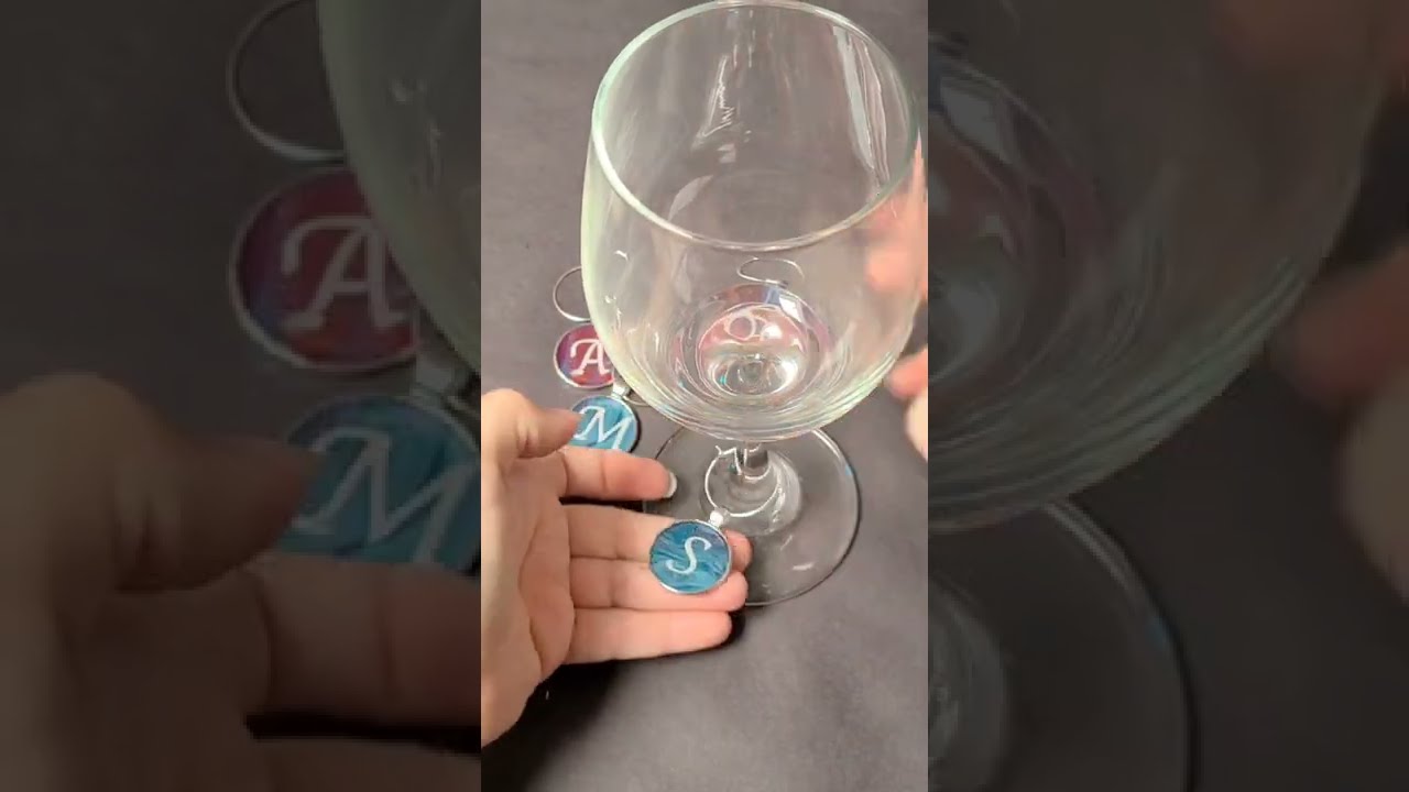 How to Make Easy, Custom, Personalized DIY Wine Glass Charms