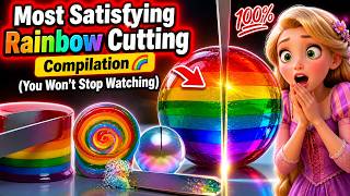 Most Satisfying Rainbow Cutting Compilation 🌈 | You Won’t Stop Watching! 😍