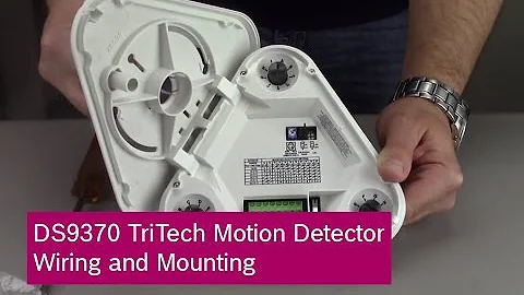 Bosch DS9370 TriTech Motion Detector Wiring and Mounting
