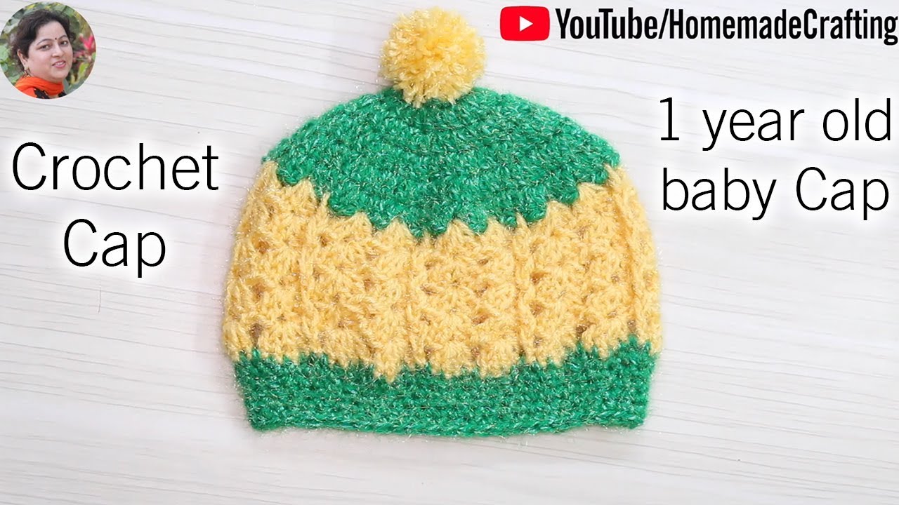 [Crochet] 1 year baby Cap | एक साल के बच्चे की कैप - by Arti Singh