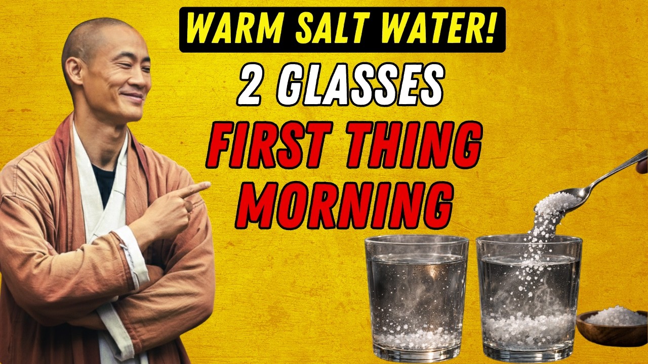 Drink 2 Glasses of Warm Salt Water First Thing Every Morning - Colon Fully Empties in 30 Minutes
