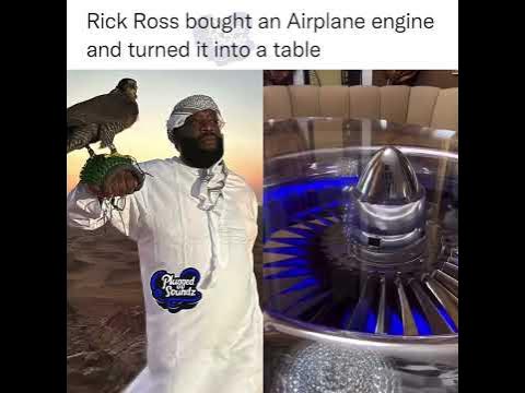 Rick Ross bought an airplane engine and turned it into a table. - YouTube