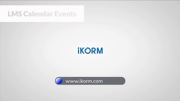 IKORM LMS Calendar Events