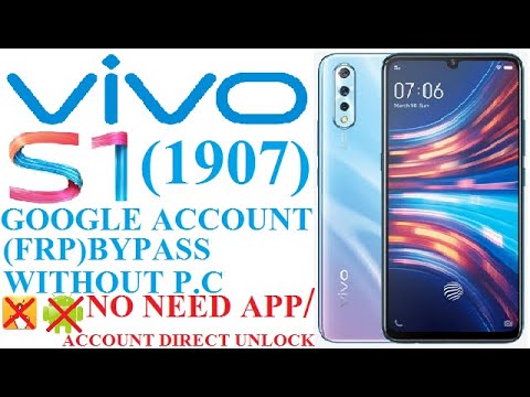 VIVO S1-1907(FRP)GOOGLE ACCOUNT BYPASS WITHOUT P.C NO NEED ANY APP/ANY