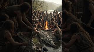 Life in 10 thousand years ago | How early human hunt giant Animals #shorts #foryou #prehistoric