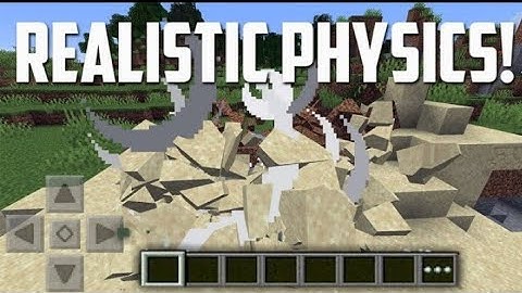 Minecraft pe realistic blast mod || Minecraft physics mod ||