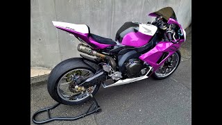 CBR1000RR　アクラフルエキ+中華サイレンサー内径60.5