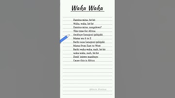 Thumbnail of Waka Waka - Shakira Lyrics (This Time for Africa) #english #songlyrics
