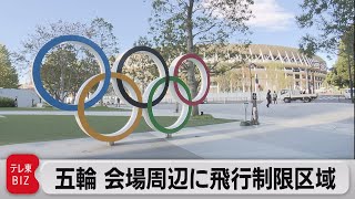 五輪期間中の会場周辺に飛行制限区域（2021年5月6日）