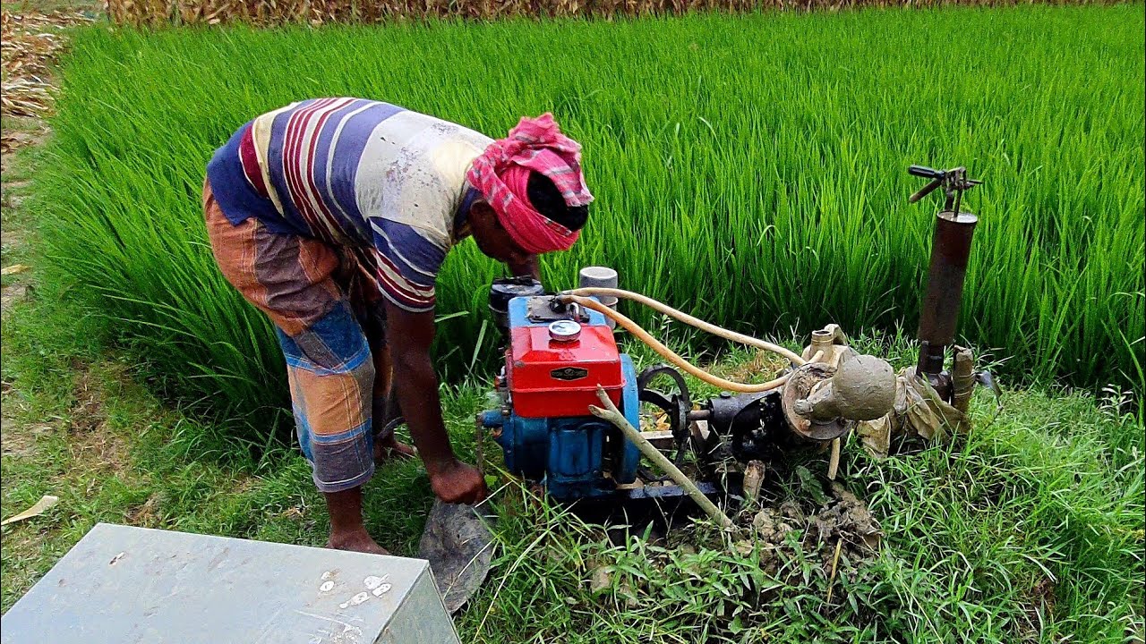 Water Pump start / Full prosses shallow machine start challenge Shallow machine start village filed