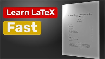 LaTeX Crash Course