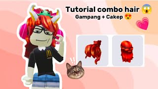 tutorial combo hair simple ! 🙆🏻‍♀️💗 #roblox #edit #video #fypシviral #bismilahrame #fyp screenshot 5
