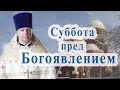 Суббота пред Богоявлением. Проповедь священника Димитрия Лушникова 16 января 2021.