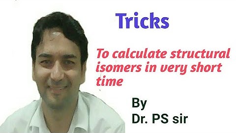 Tricks for calculate structural isomers in very short time