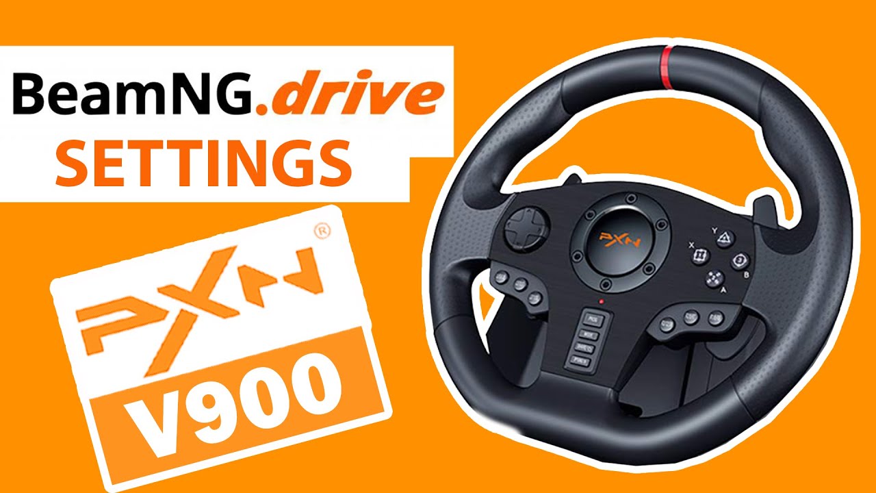 PXN V900 Steering Wheel BeamNG.drive Settings YouTube