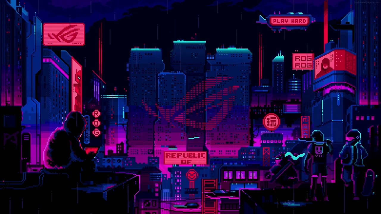 Asus Rog city live wallpaper