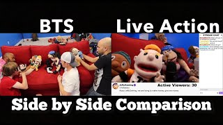 SML Movie: Jeffy Gets Stream Sniped BTS + Live Action Side by Side!