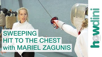 Fencing tips: Sweeping hit to the chest with Mariel Zagunis