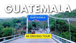 Guatemala - Cloudy & Rainy Driving From El Salvador - Guatemala Border - 4K Driving Tour