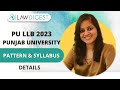 PU LLB 2023 Exam - Eligibility, Details & Syllabus | Punjab University 3 year Law Entrance