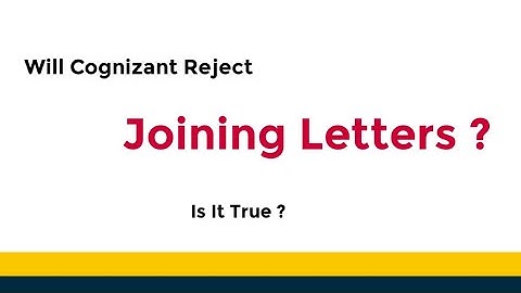 🔴Cognizant Joining Letters For Fresher