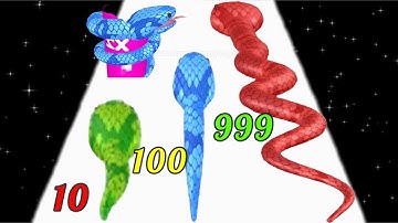 SNAKE RUN RACE android best games android games funny game ios max level noob vs pro vs hacker
