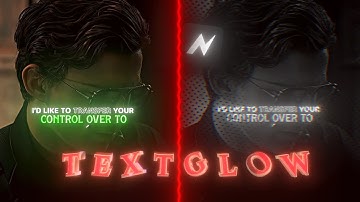 AE like Text Glow Tutorial on Mobile | Node Video . .