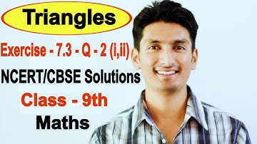 Chapter 7 Exercise 7.3 Question 2 (i,ii)  - Triangles Class 9 Maths - NCERT Solutions