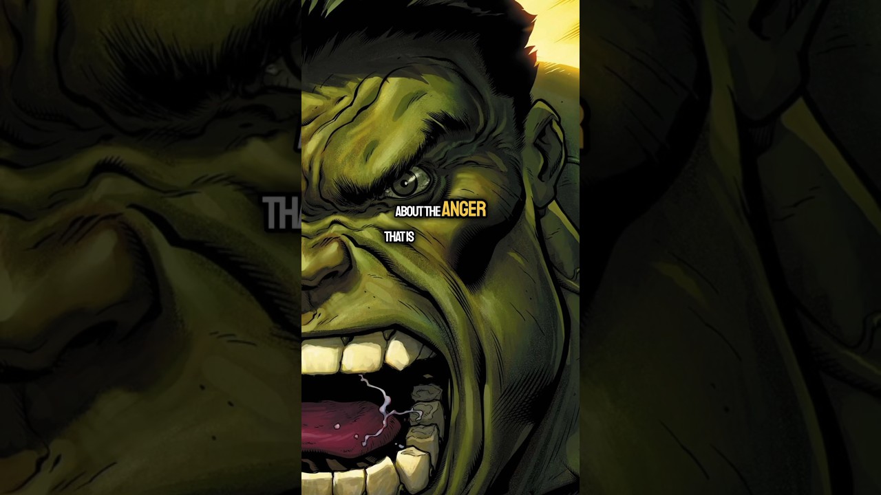 Nobody but Spider-Man understands the hulk. 