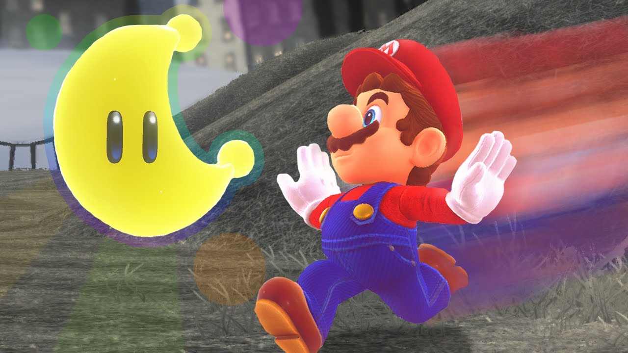 Mario Odyssey pero cada LUNA corro MÁS RÁPIDO
