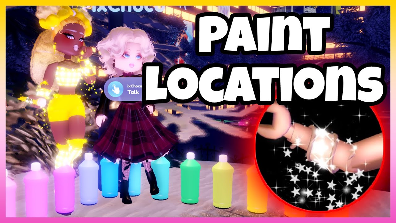 *ALL 5 PAINT LOCATIONS EASIEST GUIDE* Royale High New Years 2022