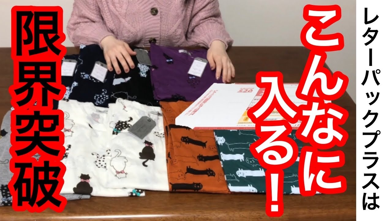 レターパックプラス 600 【100枚】【枚数変更可能】【折り曲げず発送】 裏ワザ!レターパックプラスに9着も梱包する方法(60サイズ相当