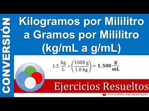 Video: Cómo Convertir Kilogramos A Mililitros