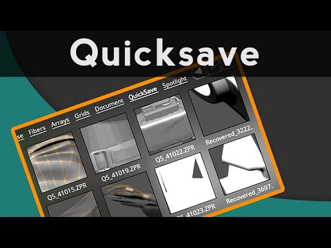 010 ZBrush QuickSaves and File Recovery