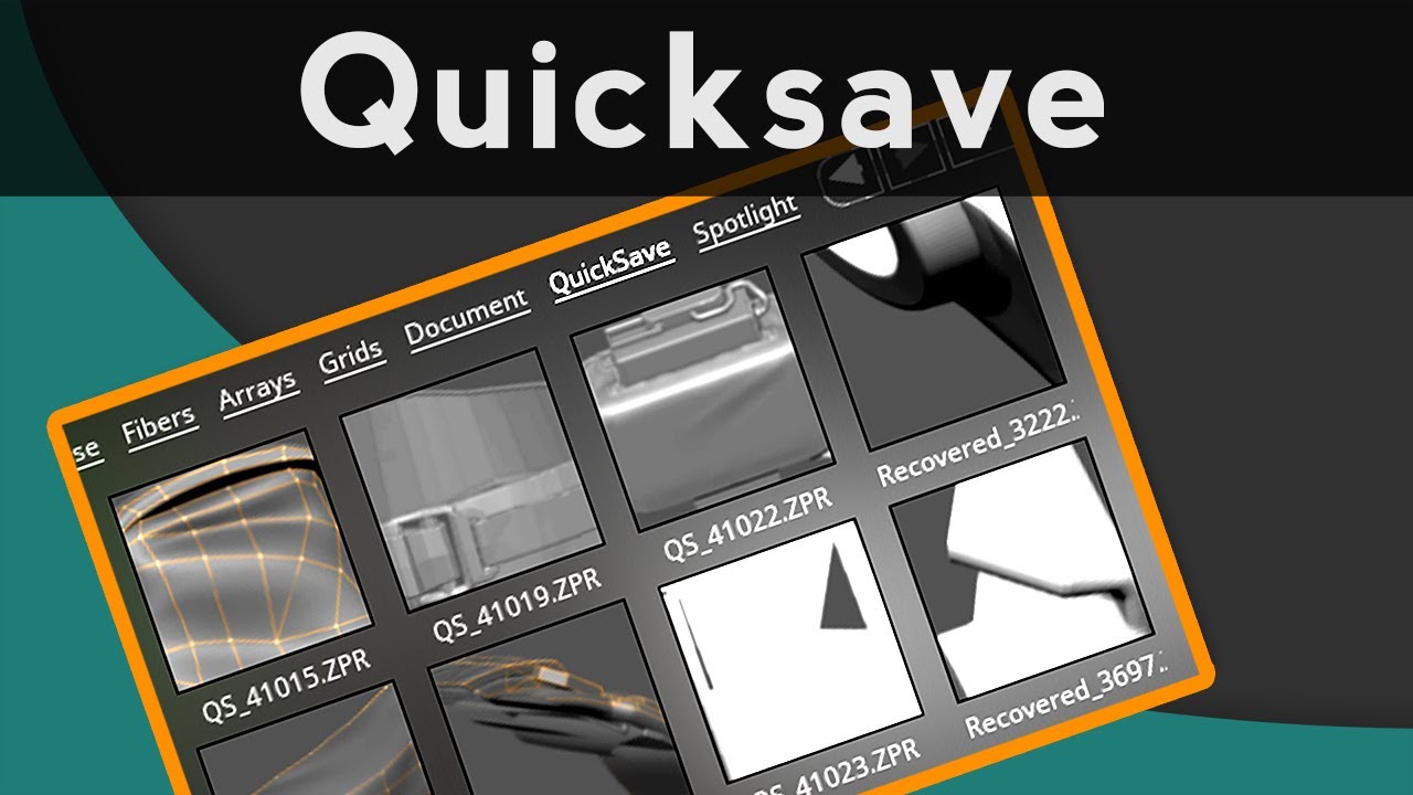 where are quick saves saved to zbrush