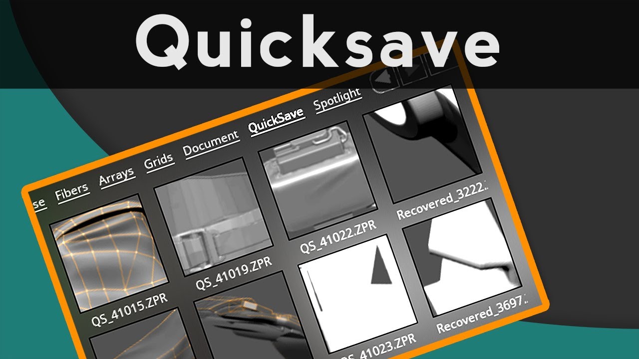 change quicksave location zbrush