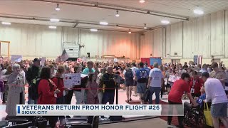 Veterans Return From Honor Flight #26