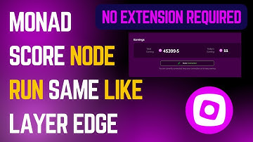 Monadscore: Depin  Auto Mining Project Without Any Extension | Monadscore Airdrop Testnet Tutorial