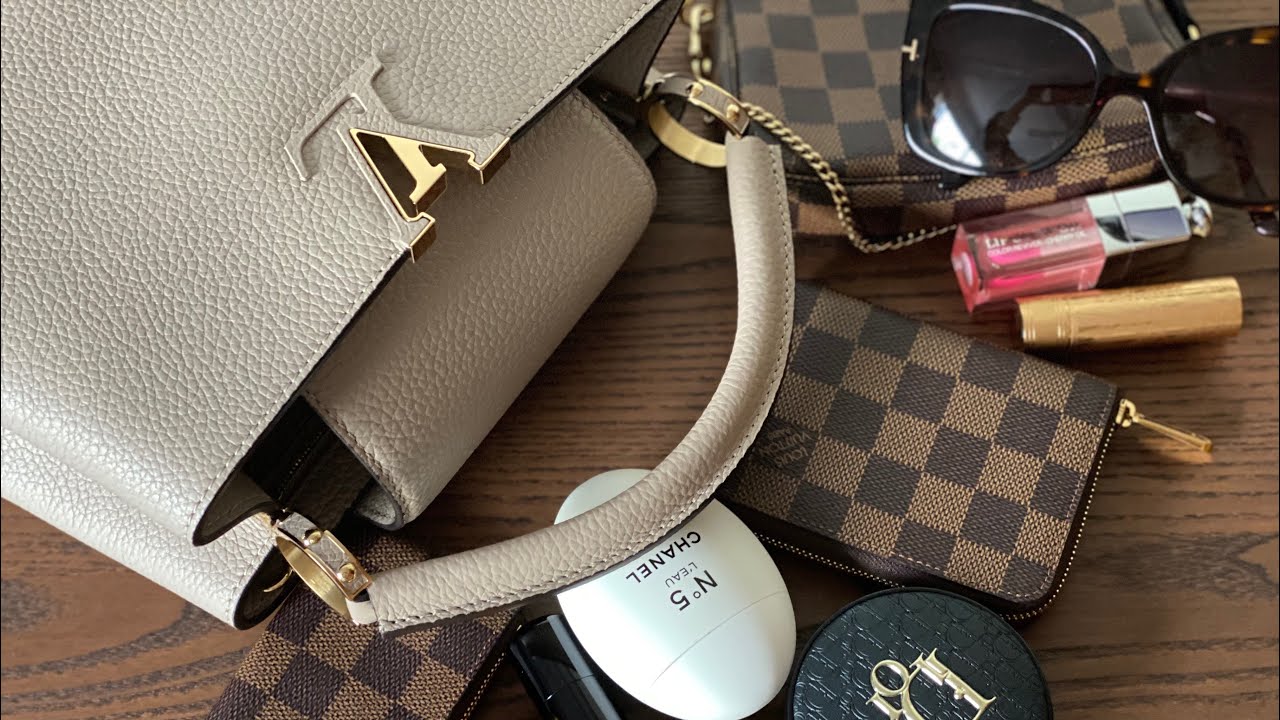 LOUIS VUITTON CAPUCINES BB REVIEW, 5 Years Wear & Tear, What Fits, Mod  Shots & Styling