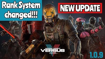 Modern Combat Versus-New 1.0.9 Update (RANKING SYSTEM CHANGED!!!)