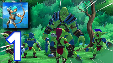 Tiny Archers -no commentary gameplay walkthrough (day 1-5) - tutorial (android,ios) part 1