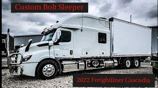 Custom Bolt Sleeper on a 2022 Freightliner Cascadia