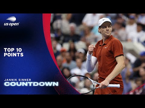 Jannik Sinner Top 10 Points | 2025 US Open